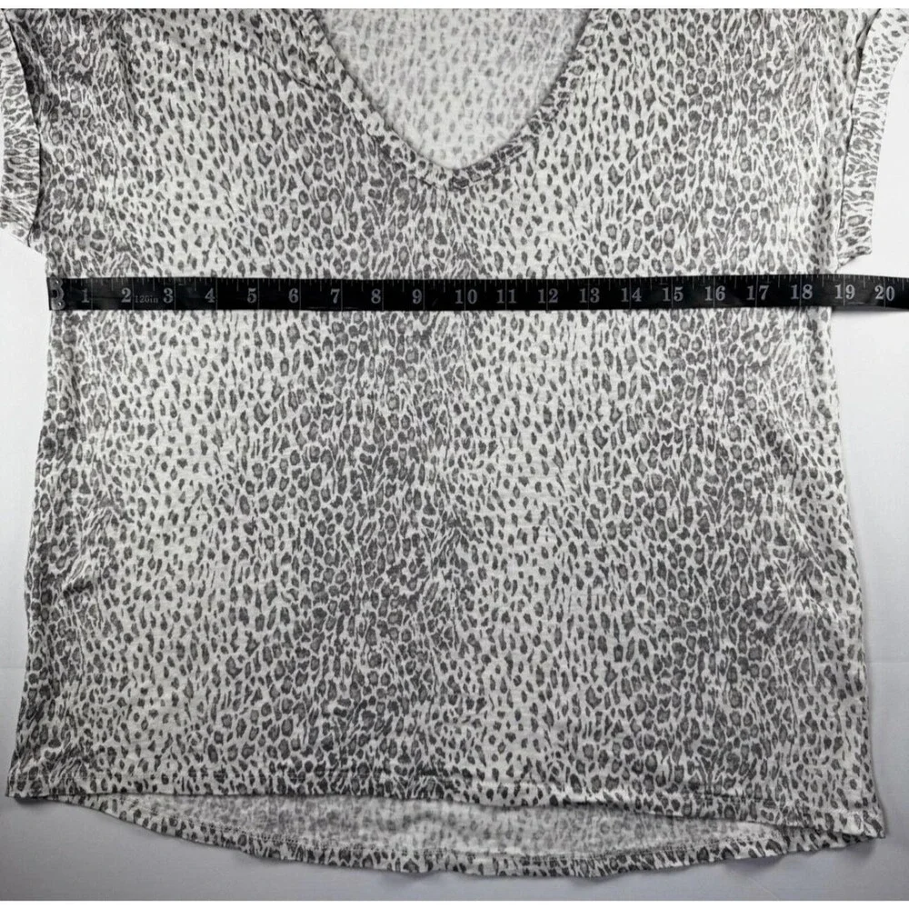 Joie Shirt Womens Small Animal Print Linen‎ Short Sleeve Lightweight Top Blouse
